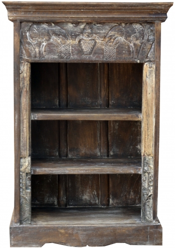 Rustic bookcase, solid wood, bedside cabinet, hallway cabinet - model 12 - 97x67x34 cm 