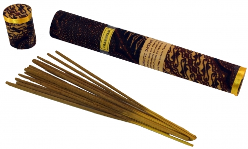 Balinese incense sticks in elegant batik cloth packaging - Frangipani