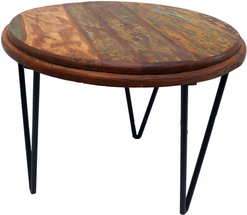 Side table, coffee table round with metal legs - Model 5 - 50x62x62 cm  62 cm