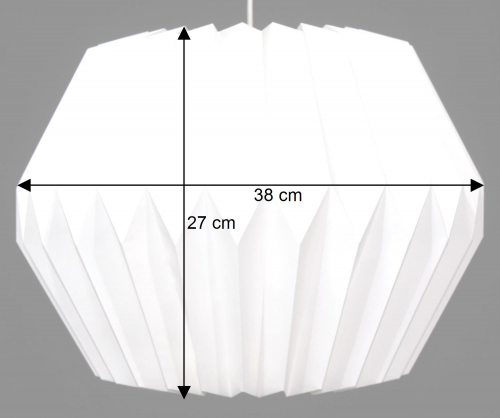 Origami Design Papier Lampenschirm - Modell Umbria 1 - 27x38x38 cm  �38 cm