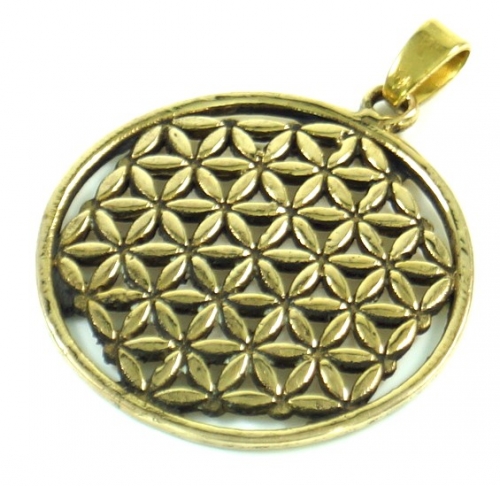 Indian `Flower of life` amulet, talisman locket - model 1 3 cm