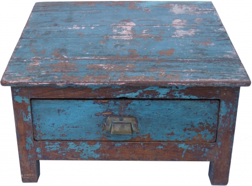 Floor writing desk, chest in shabby chic look with 1 drawer - model 12 - 37x52x41 cm 