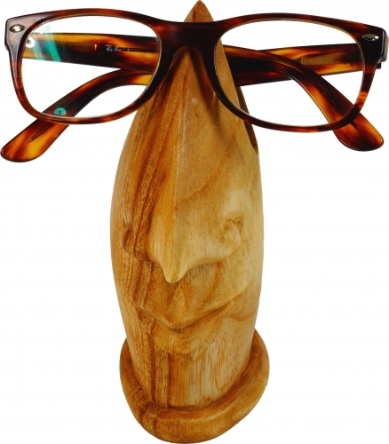 Brillenstnder aus Holz - hellbraun - 17x6x9 cm 