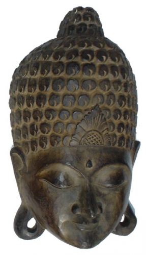 Buddha mask, wall decoration, ethno wall decoration made of balsa wood