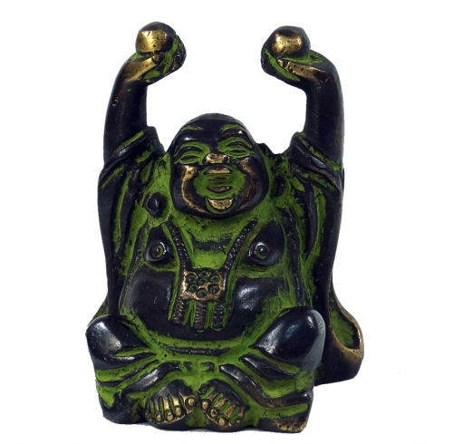 Brass Buddha statue Happy Buddha - 6x4x4 cm 
