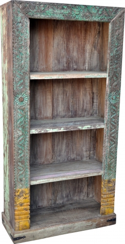 Elaborately decorated bookshelf in vintage look - model 25 - 187x96x41 cm 