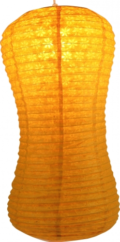 Coronada wave Reispapier - Lokta Hngelampe - gelb - 52x29x29 cm 