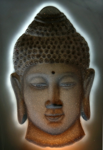 3-D Buddha Hologramm Bild - Modell 7 - 100x70x20 cm 