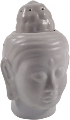 Scent lamp in Buddha shape - Buddha 3 white - 14x10x10 cm 