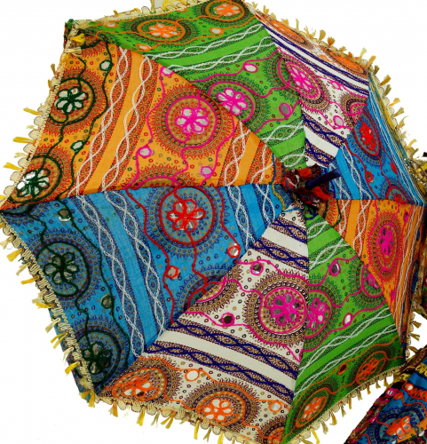 Colorful cotton parasol from India