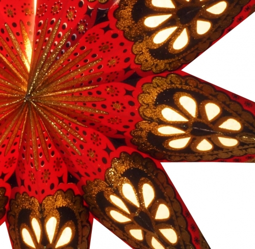 Faltbarer Advents Leucht Papierstern, Weihnachtsstern 60 cm - Feanor