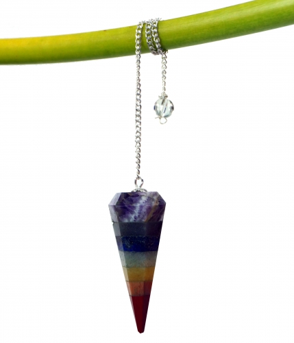 Esoteric pendulum - 7 chakras - 4x2 cm