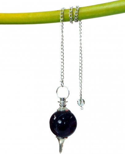 Esoteric pendulum, spherical pendulum - black agate 2,5 cm
