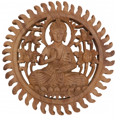 Carved mural decorative wall relief - Buddha - 2x25x25 cm  25 cm