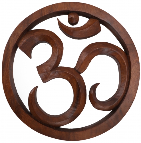 Carved mural decoration wall relief - OM 1 - 28x28x2 cm  28 cm