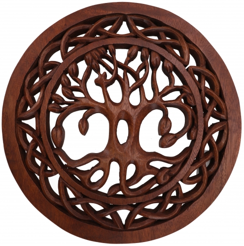 Carved mural decorative wall relief Tree of Life - Tree of Life - 2x30x30 cm  30 cm