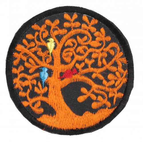 Patches (Aufnher) Tree of life - orange 8 cm