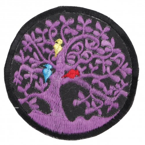 Patches (Aufnher) Tree of life - violett 8 cm