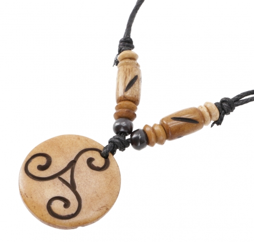 Ethno amulet, Tibet necklace, Tibet jewelry - Triskele