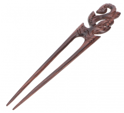 Ethno wooden hair clip, boho hair pin, hair fork - tendril - 17x3 cm