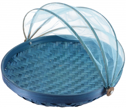 Fly protection fruit basket in 3 sizes - light blue