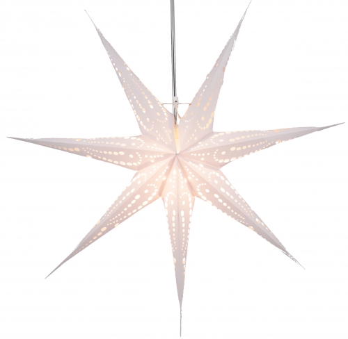 Foldable Advent illuminated paper star, poinsettia 80 cm - Arturo
