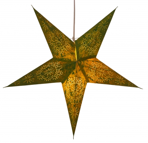Faltbarer Advents Leucht Papierstern, Weihnachtsstern 60 cm - Perseus grn