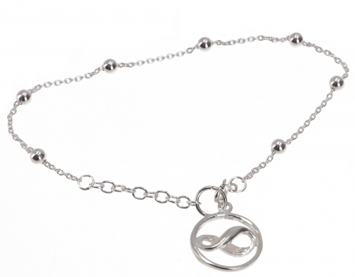 Silver bracelet, boho bracelet - spiral of life - 22 cm