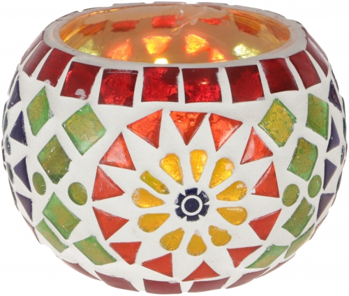 Mosaic lantern glass 9 cm - Model 4