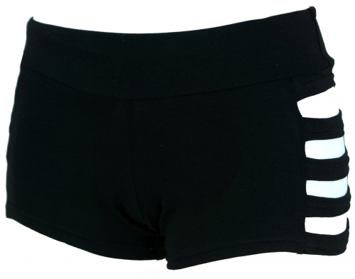 Goa Pantys, Psytrance Hotpants, Shorts - schwarz
