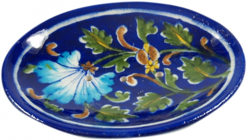 Handbemalte Keramikseifenschale Nr. 6 - 3x13x10 cm 