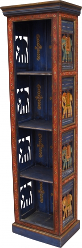 Hand-painted bookcase with metal decorations - Model 2 - 183x53x31 cm 