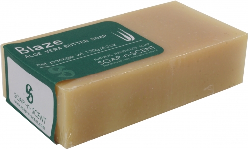 Handmade Aloa Vera Butter Soap, 120 g Fair Trade - Blaze - 2,5x9,5x5 cm 