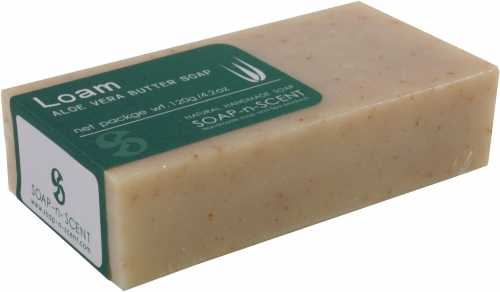 Handmade Aloa Vera Butter Soap, 120 g Fair Trade - Loam - 2,5x9,5x5 cm 