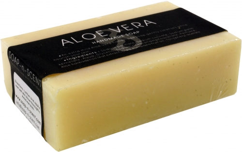 Handmade scented soap, 100 g Fair Trade - Aloe Vera - 2,5x8x5 cm 