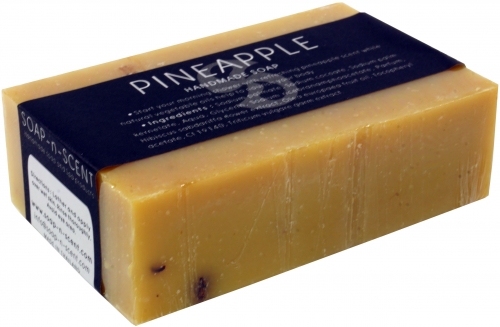 Handmade scented soap, 100 g Fair Trade - Pineapple - 2,5x8x5 cm 