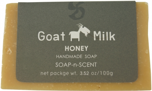 Handgemachte Ziegenmilch Seife, 100 g Fair Trade - Honig - 2,5x8x5 cm 