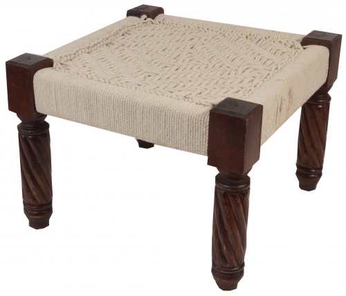 Stool with woven seat - model 11 - 32x42x42 cm 