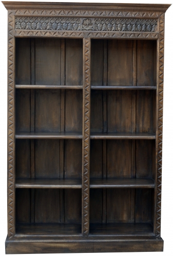 Elaborately decorated bookshelf in vintage look - model 27 - 183x123x36 cm 