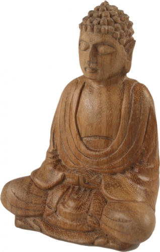 Wooden Buddha, Buddha statue, handmade 11 cm, Dhyana Mudra - Design 2