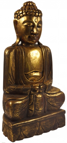 Holzbuddha, Buddha Statue, Handarbeit (50 cm)  - Modell 10
