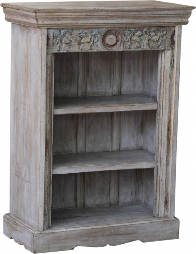 Small rustic bookcase, solid wood, India - Model 30 - 92x67x34 cm 