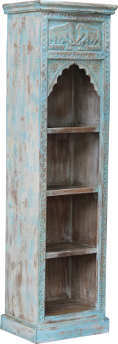 Elaborately decorated bookshelf in vintage look - model 37 - 180x48x38 cm 