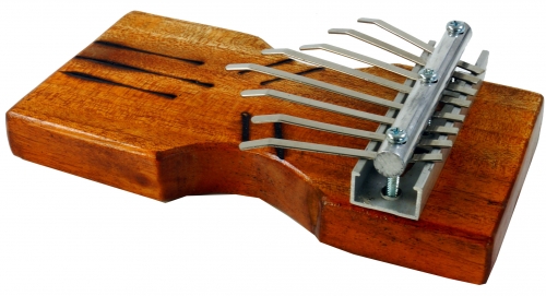 Musikinstrument aus Holz, Musik Percussion Rhythmus Klang Instrument, handgearbeitet,Tisch Klangspiel aus Holz - Kalimba 1 - 5x17x9 cm 