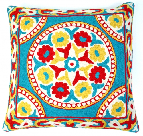 Kilim cushion cover, boho cushion cover `cashmere` made of wool - pattern 5 - 50x50x1 cm 
