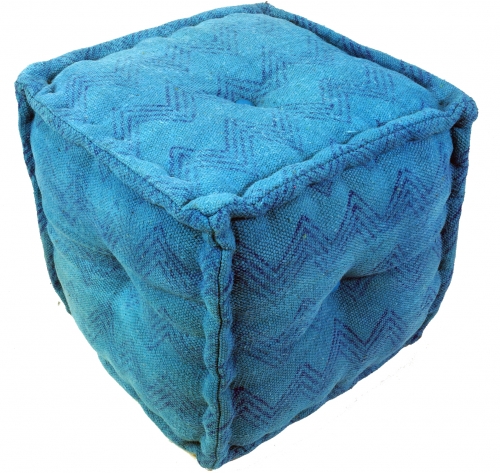 Kelim pouf, stool, cube - model 2 - 40x40x40 cm 