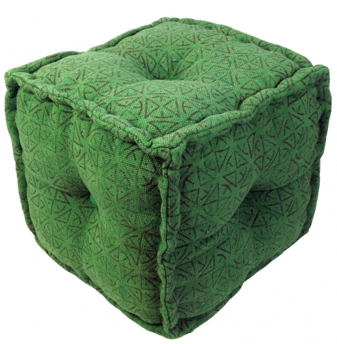 Kelim seat pouf, stool, cube - model 3 - 40x40x40 cm 