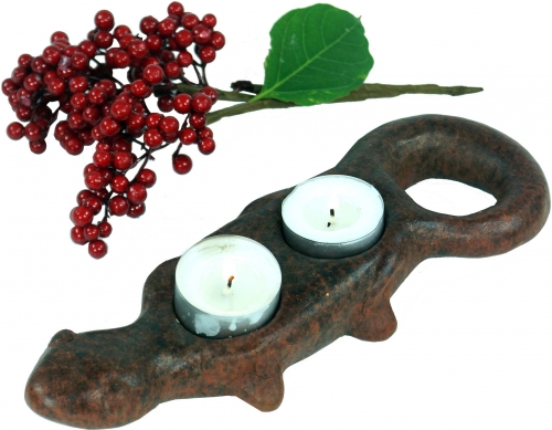 Candle holder, tealight holder ceramic no. 10 - 8,5x23x3 cm 