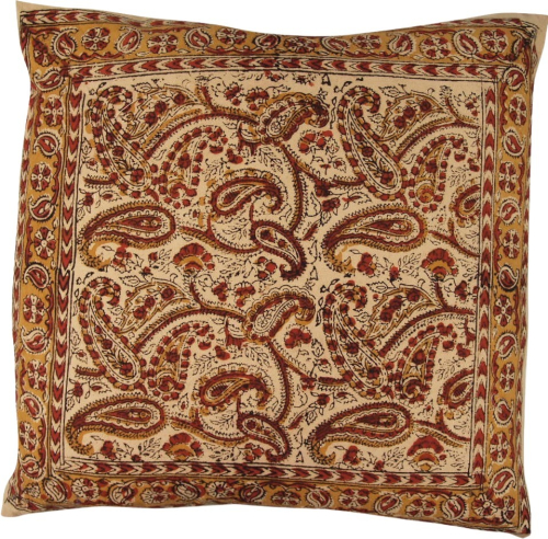 Kissenbezug Blockdruck, Dekokissen Bezug, Kissenh�lle Ethno, traditionelle Herstellung - Muster 33