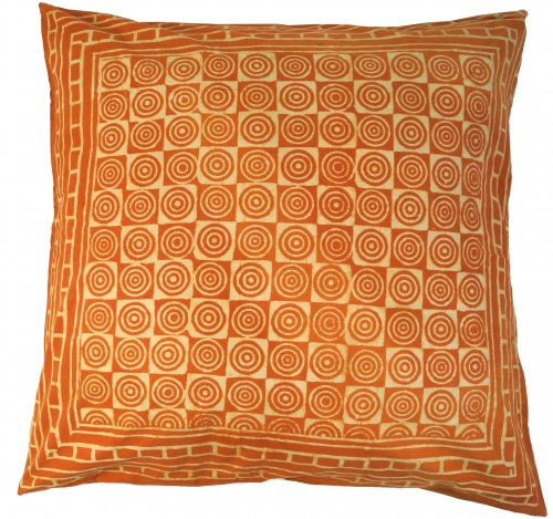 XL cushion cover block print, cushion cover ethno, decorative cushion cover with traditional design - pattern 7 - 80x80x0,5 cm 